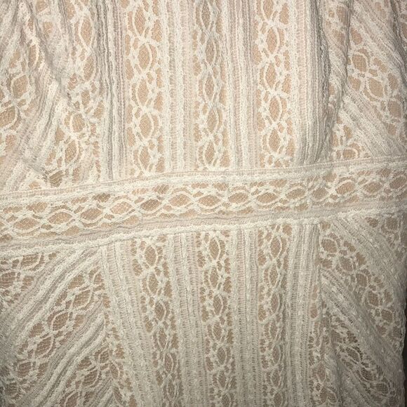 INC geometric sleeveless lace white mini women’s  dress size 14 plus size NWT - Picture 6 of 7